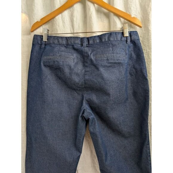 GAP women's 10 regular slim city crop dark denim, work, business, stretch S14 - Picture 4 of 9